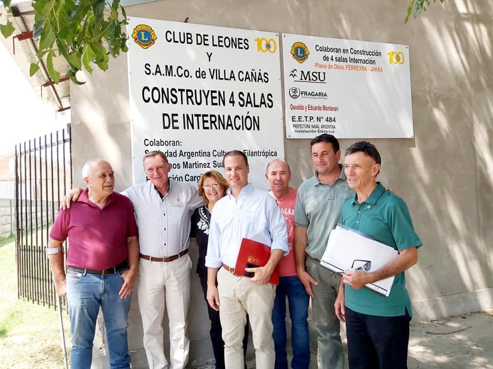 El senador Enrico junto a las instituciones de la región
