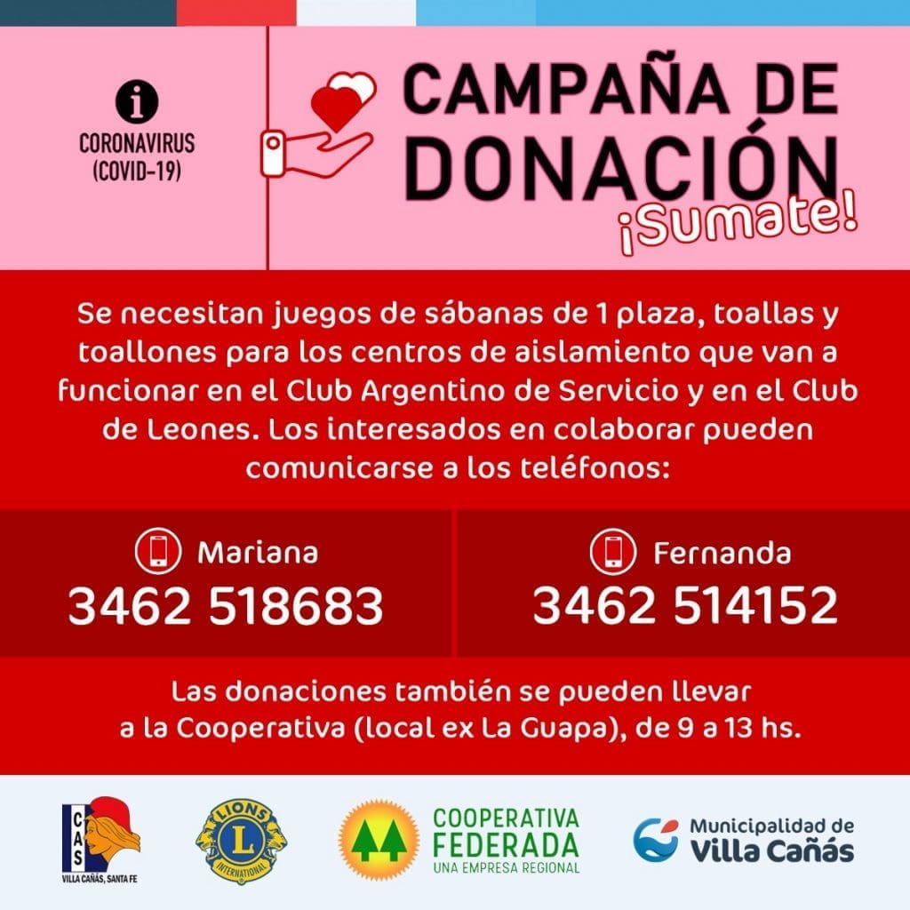 Villa Cañás: Intensos trabajos desde el Área Social WhatsApp Image 2020-03-28 at 15.34.12