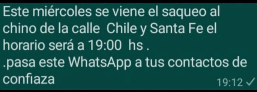 Venado Tuerto: Enrico denunció un intento de saqueo, el acusado fue detenido e imputado WhatsApp Image 2020-04-02 at 07.10.04