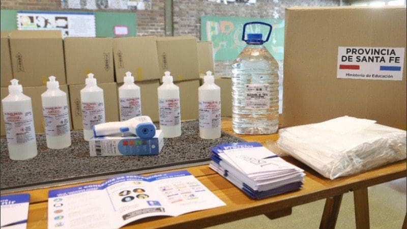 Vuelta a clases: la Provincia entregará elementos sanitarios a docentes y alumnos