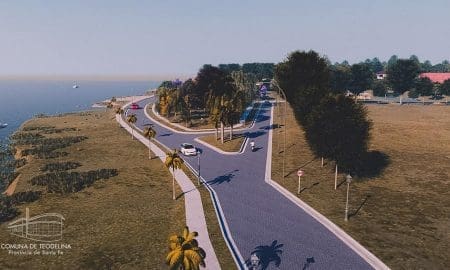 Teodelina: Poleri presentó un proyecto urbanístico para la costanera de laguna El Chañar