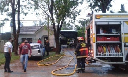 Villa Cañás: Incendio en una vivienda durante la madrugada