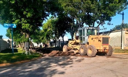 Villa Cañás: Avanza la obra de pavimentación de Calle 60