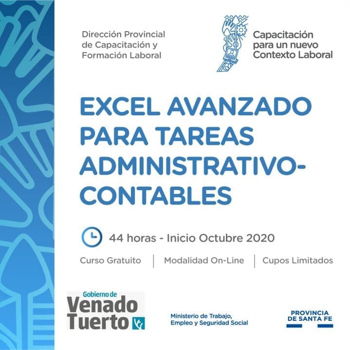 Curso de Excel avanzado para tareas administrativas y contables