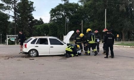 Villa Cañás: Accidente en el acceso de la ciudad sobre Ruta 94