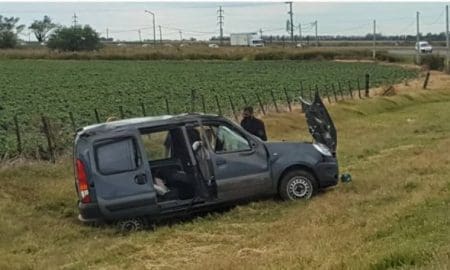 Venado Tuerto: Vuelco en Ruta Nacional 8
