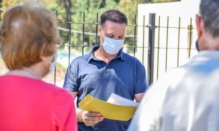 Rufino: El senador Enrico escuchó a vecinos que piden que se amplie la obra del parque municipal