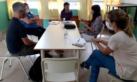 Villa Cañás: Retorno a clases, reunión con docentes