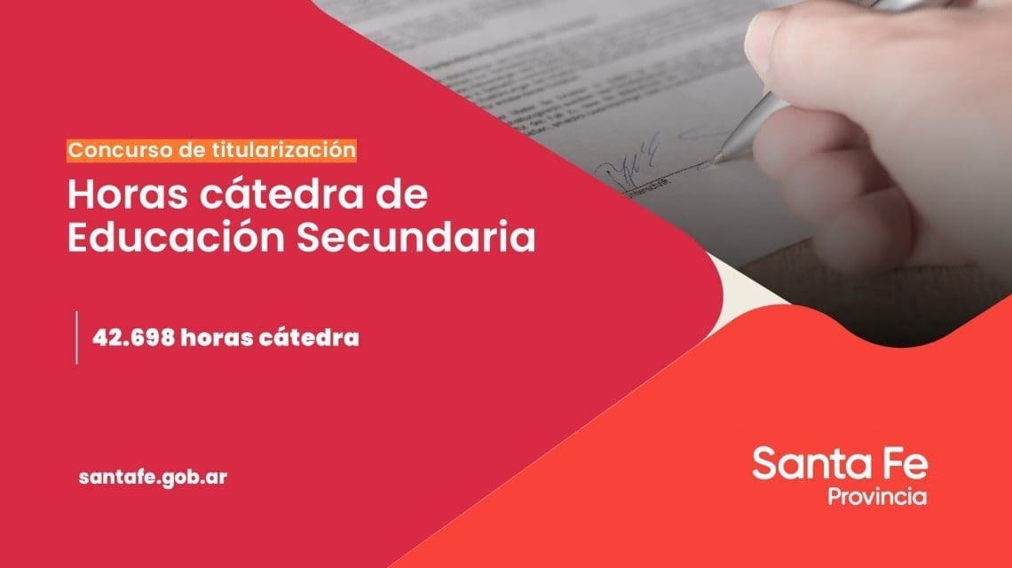 La provincia avanza en la estabilidad laboral de las y los docentes de educación secundaria
