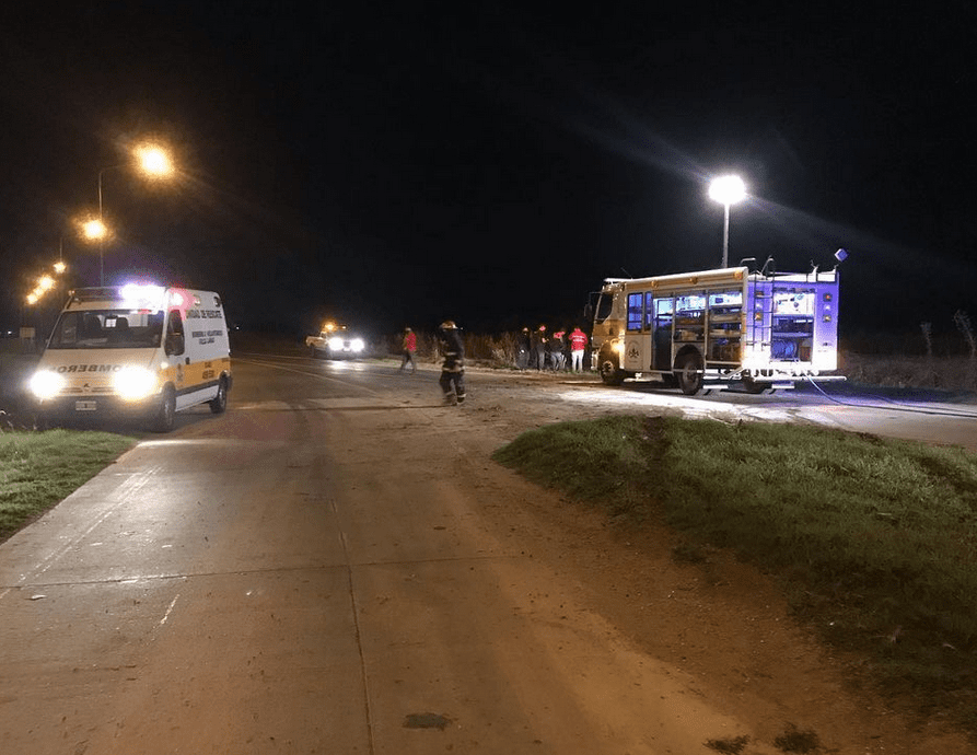 Villa Cañás: Accidente en el ingreso norte por Av. 51 y Ruta 94 Villa Cañás: Accidente en el ingreso norte por Av. 51 y Ruta 94