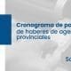 La provincia dio a conocer el cronograma de pago de la primera cuota del aguinaldo