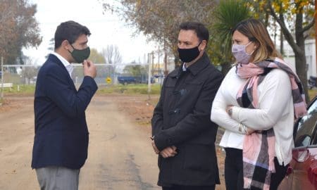 Georgina Orciani y Lisandro Enrico junto a las instituciones de la región
