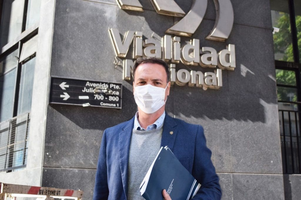 Después del reclamo del senador Enrico en Vialidad Nacional se activan las obras en Ruta 33 Lisandro Enrico Vialidad Nacional