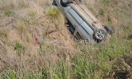 Villa Cañás: Vuelco de un vehículo en Ruta 94 frente al Aeroclub