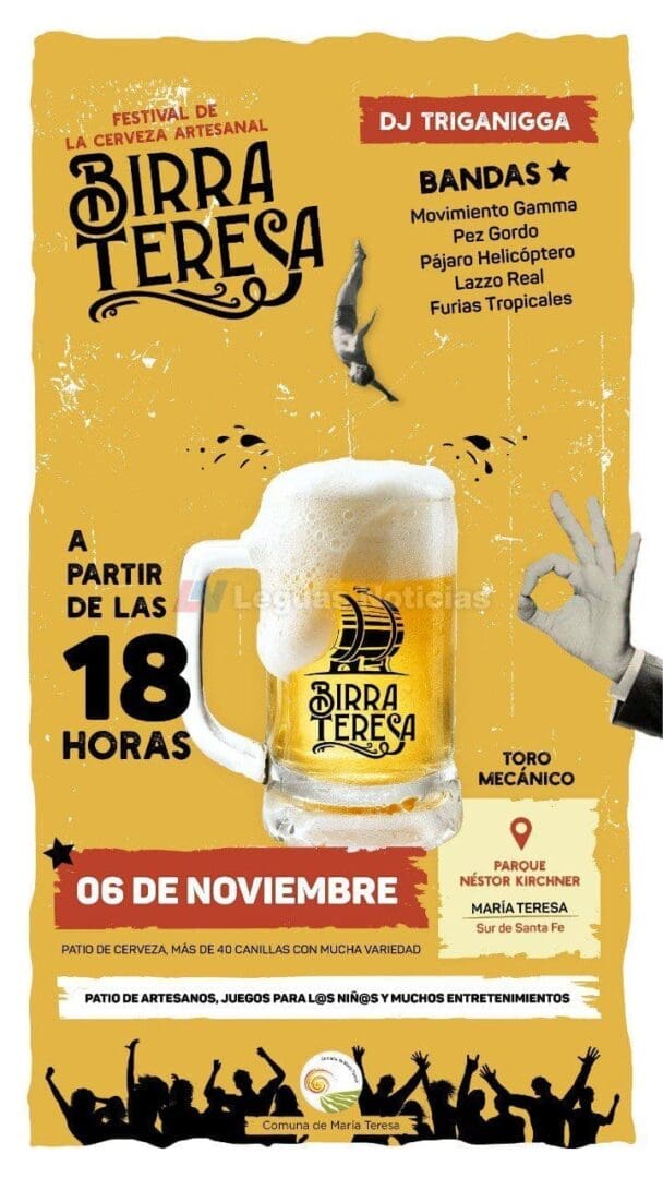 María Teresa: Este fin de semana se viene la BirraTeresa María Teresa: Este fin de semana se viene la BirraTeresa