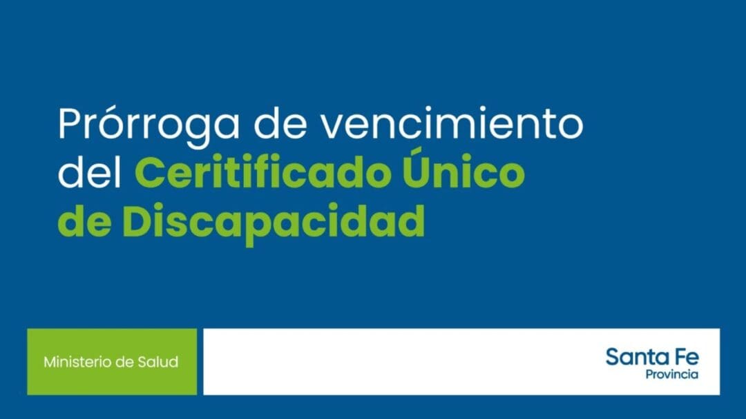 Prorrogan la vigencia del Certificado Único de Discapacidad