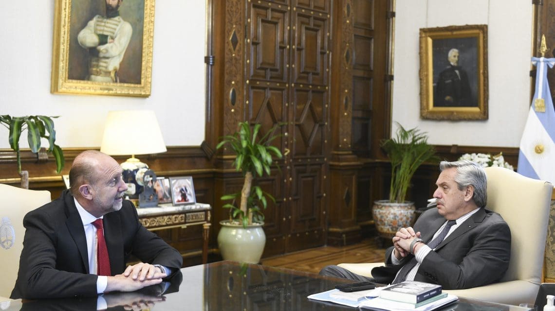 El gobernador Perotti mantuvo un encuentro de trabajo con el presidente Alberto Fernández