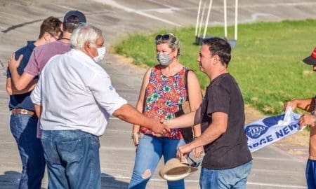 Lisandro Enrico visitó Rufino y continúa acompañando las obras e instituciones de la ciudad
