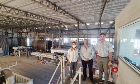 Funcionarios provinciales visitaron empresas en el parque industrial de Venado Tuerto