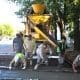 Villa Cañás: Trabajos de bacheo en Avenida 51 y Calle 56