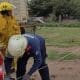 Teodelina: Intensa asistencia de Bomberos Voluntarios a los damnificados por el temporal de viento
