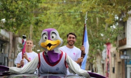 Venado Tuerto recibió la llama de los III Juegos Suramericanos de la juventud