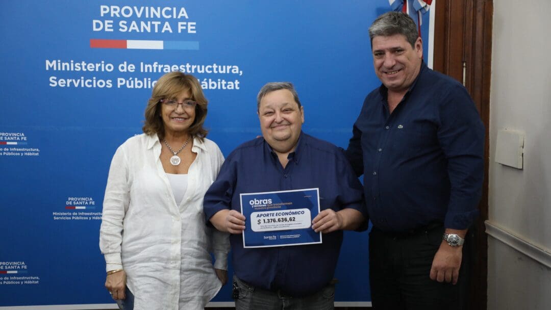 La provincia entregó más de 135 millones de pesos para obras de saneamiento