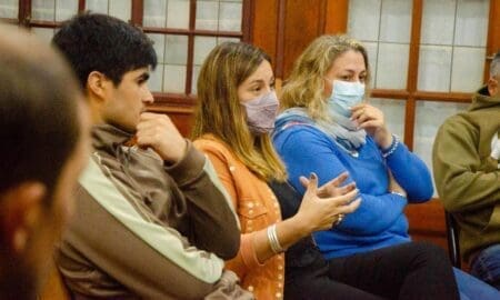 Silvia Ciancio y Georgina Orciani se reunieron con representantes del fútbol infantil en el sur santafesino