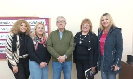 Sacnun estuvo presente en el avance por la obra de la Escuela Secundaria 238 de Venado Tuerto
