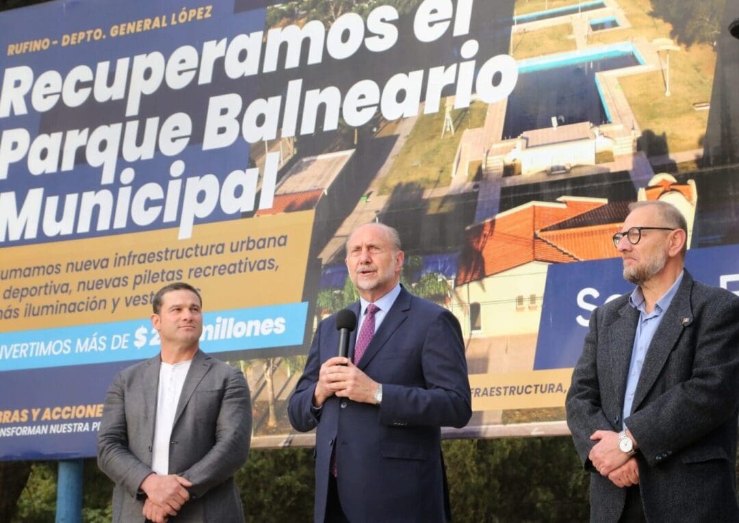 Perotti habilitó la puesta en valor y las obras de remodelación del Parque Municipal de Rufino