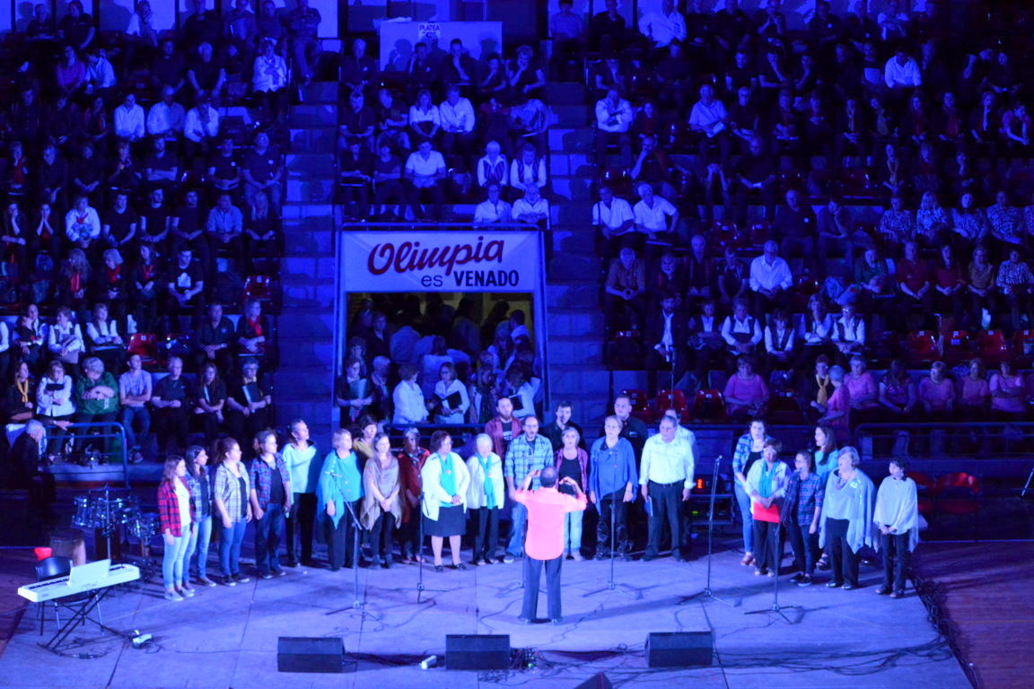 Sur Canta 3: El senador Enrico anunció que el 30 de octubre todos los coros de la región se encontraran en el Estadio de Olimpia