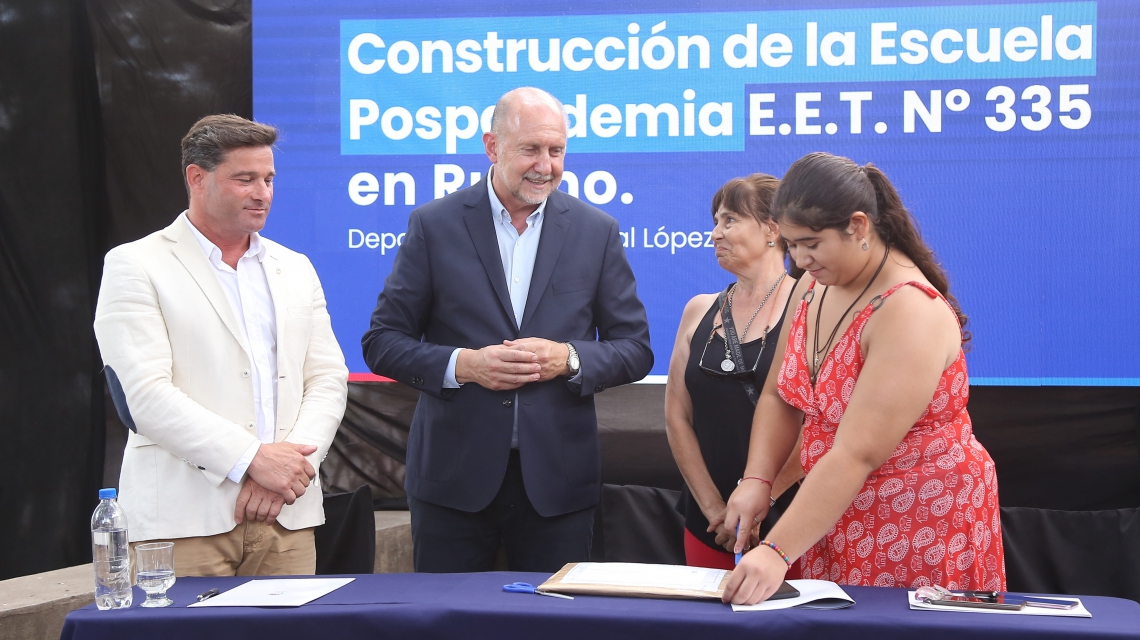 Rufino: Perotti licitó las obras para la construcción de una nueva Escuela Pospandemia