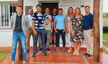 Pullaro junto a parte del bloque UCR Evolución visitaron el sur santafesino