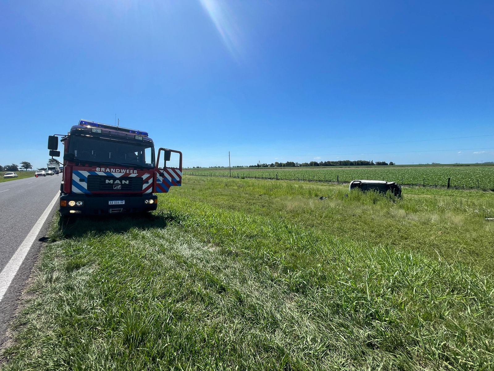 Santa Isabel: Accidente sobre Ruta Nacional 8