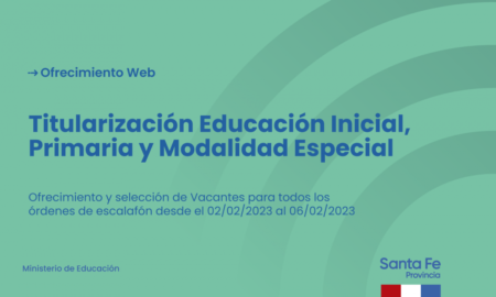 La provincia continúa con el proceso de titularización de Educación Inicial, Primaria y de la modalidad Especial