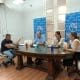 Villa Cañás: Reunión del gremio de municipales con el intendente Gizzi