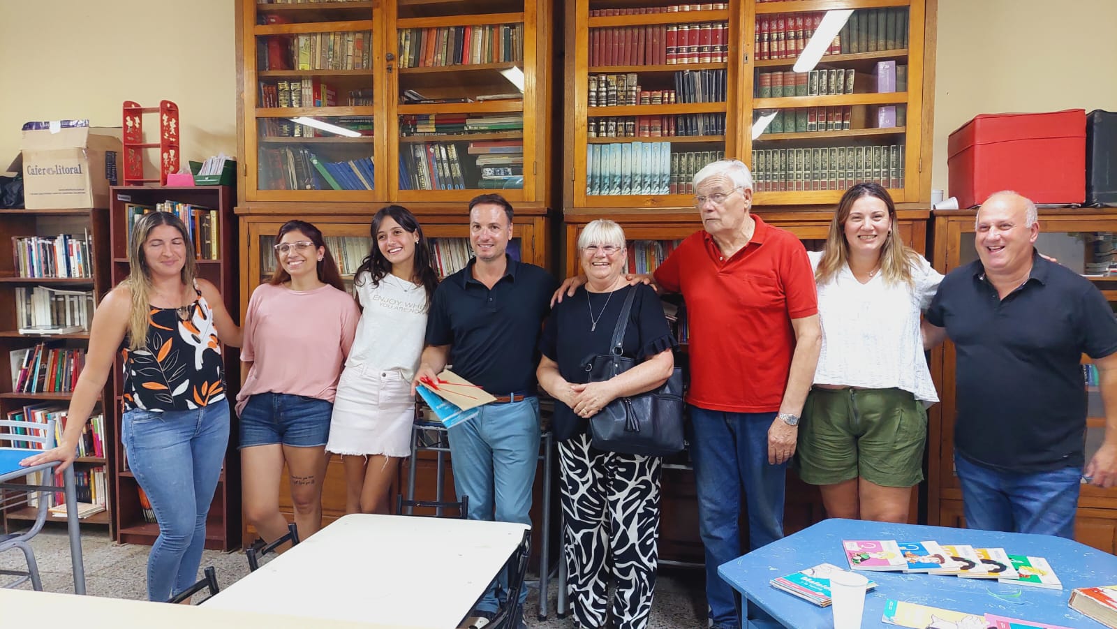 Santa Isabel: Enrico y Orciani recorrieron la localidad