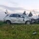 Villa Cañás: Vuelco de un automóvil sobre Ruta 94