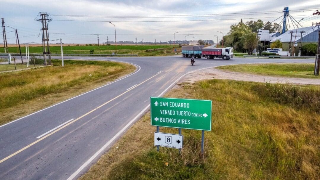 Venado Tuerto: Enrico volvió a pedir obra vial en el cruce de Ruta 8 y Acceso a San Eduardo