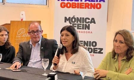 Fein y García iniciaron su recorrida de presentación de listas: Hay que dejar atrás a Perotti