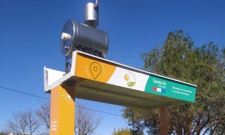 María Teresa: Estación solar para agua caliente cargadores USB e iluminación LED