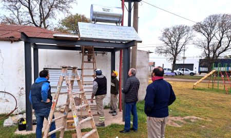 Villa Cañás: Instalación de un termo solar en el Prado Español