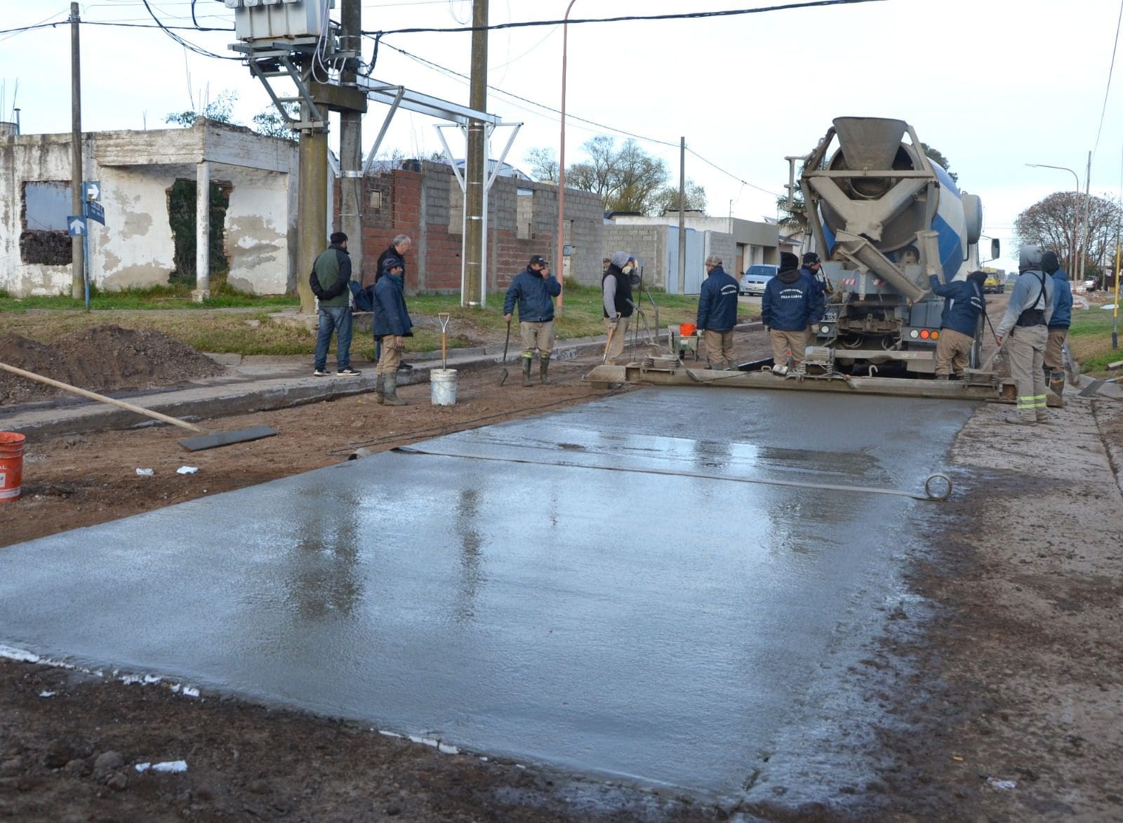 Villa Cañás: Obras Públicas pavimentó la Calle 54 entre 65 y 67