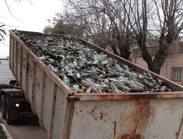 Wheelwright: Se recolectaron 11.140 kilos de vidrio