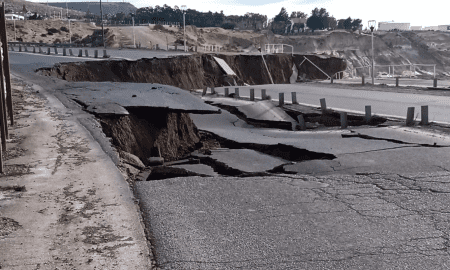 Colapsó la Ruta 3 y crece la preocupación en Comodoro Rivadavia: Las impactantes fotos