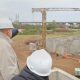Acueducto Gran Rosario: Perotti recorrió la obra de ampliación de la planta potabilizadora de ASSA