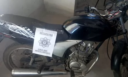 Wheelwright: Recuperaron una moto con pedido de secuestro