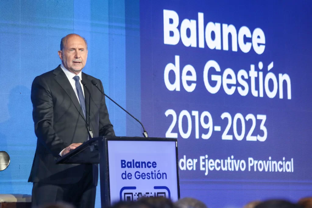 Perotti: Dejamos una provincia con un piso muy superior al que recibimos