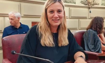 Georgina Orciani en la última Sesión Ordinaria del año 2023