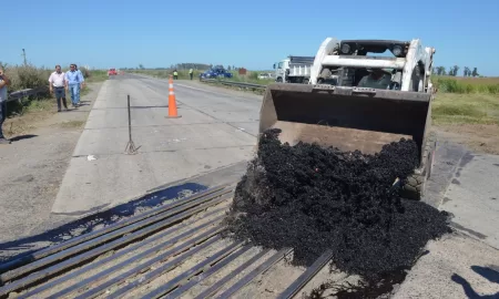 Importante obra de mantenimiento en el cruce de vías que van a Maggiolo y Ruta 33